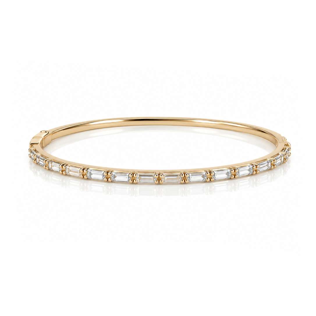 Baguette Diamond Bangle