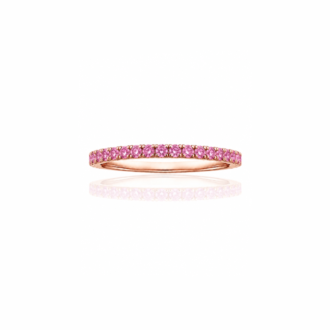 Pink Sapphire Band