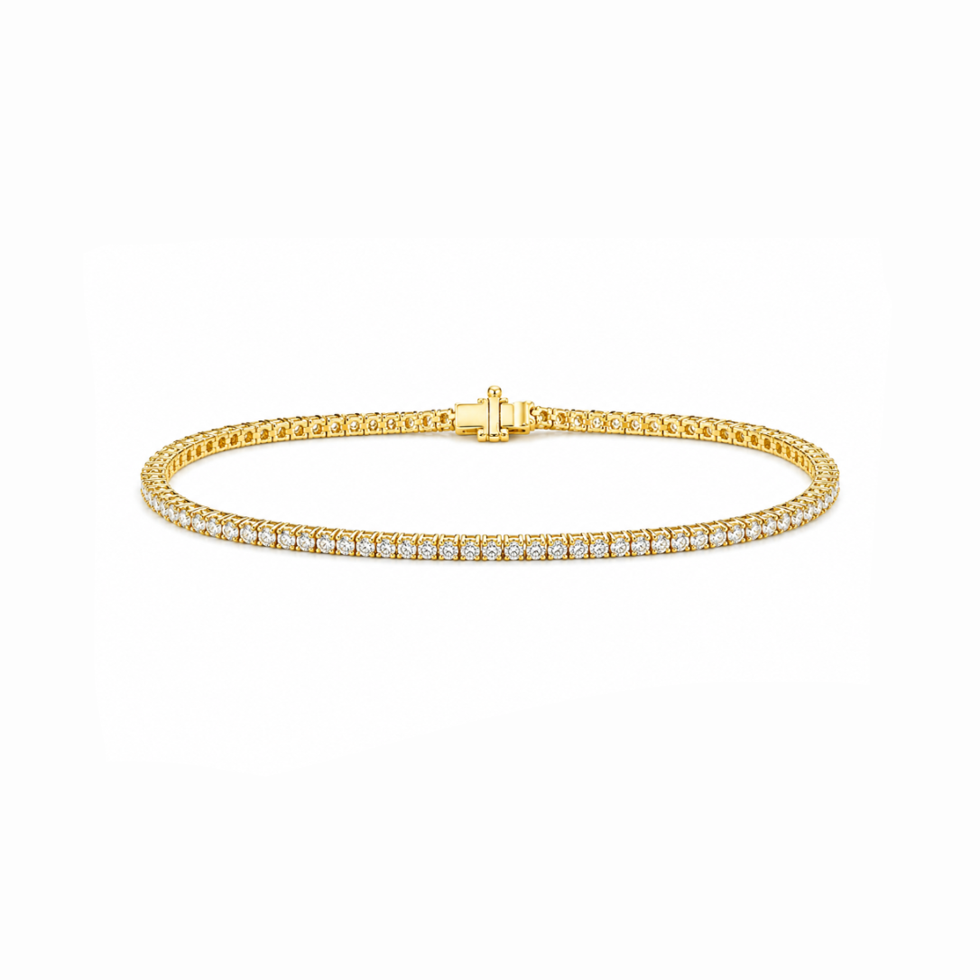 Thin Tennis 2ct Bracelet