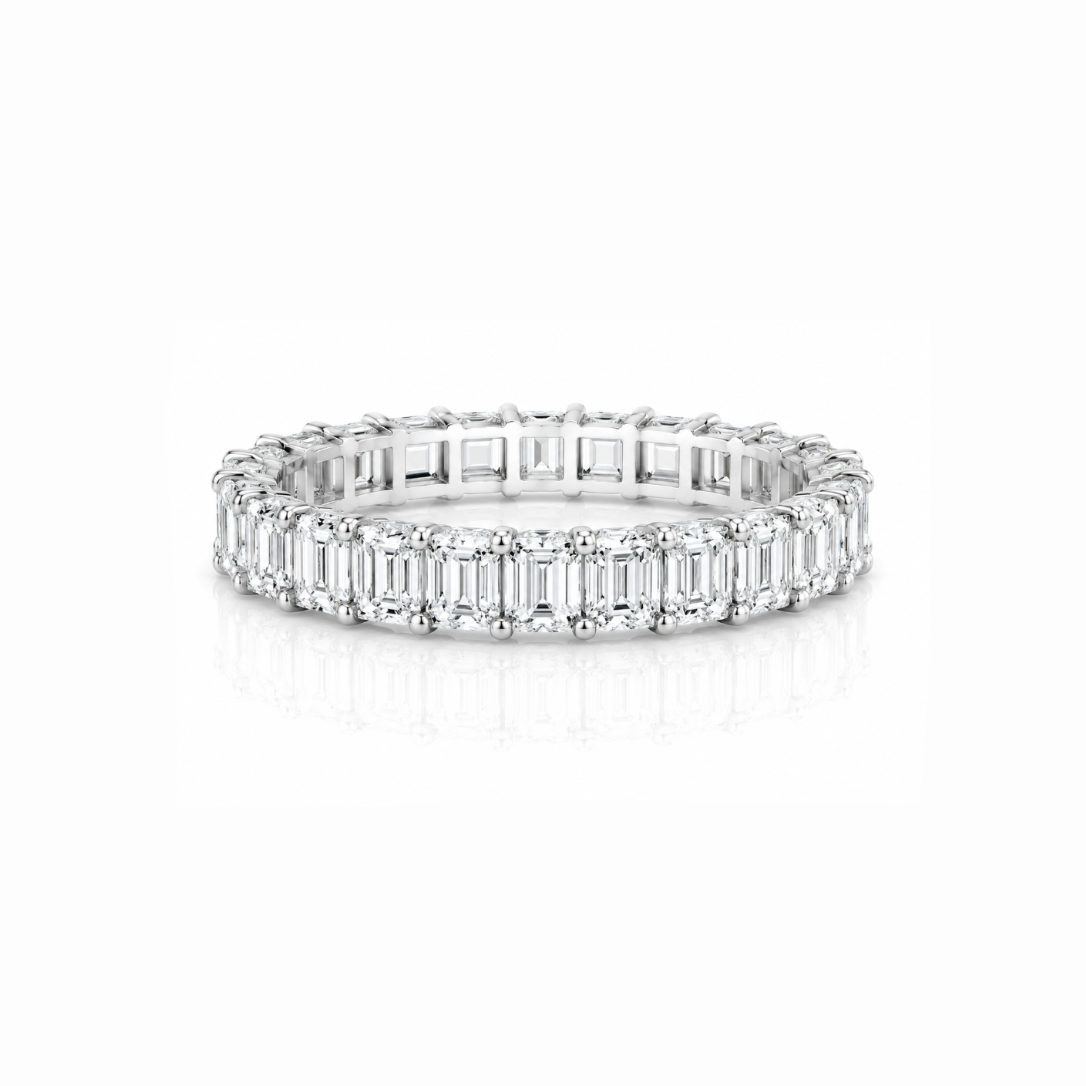 Emerald-Cut Diamond Eternity Ring