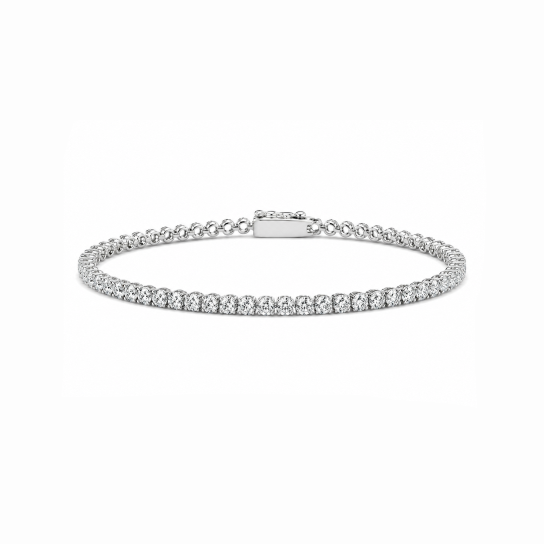 Circled Tennis 1.5ct Bracelet