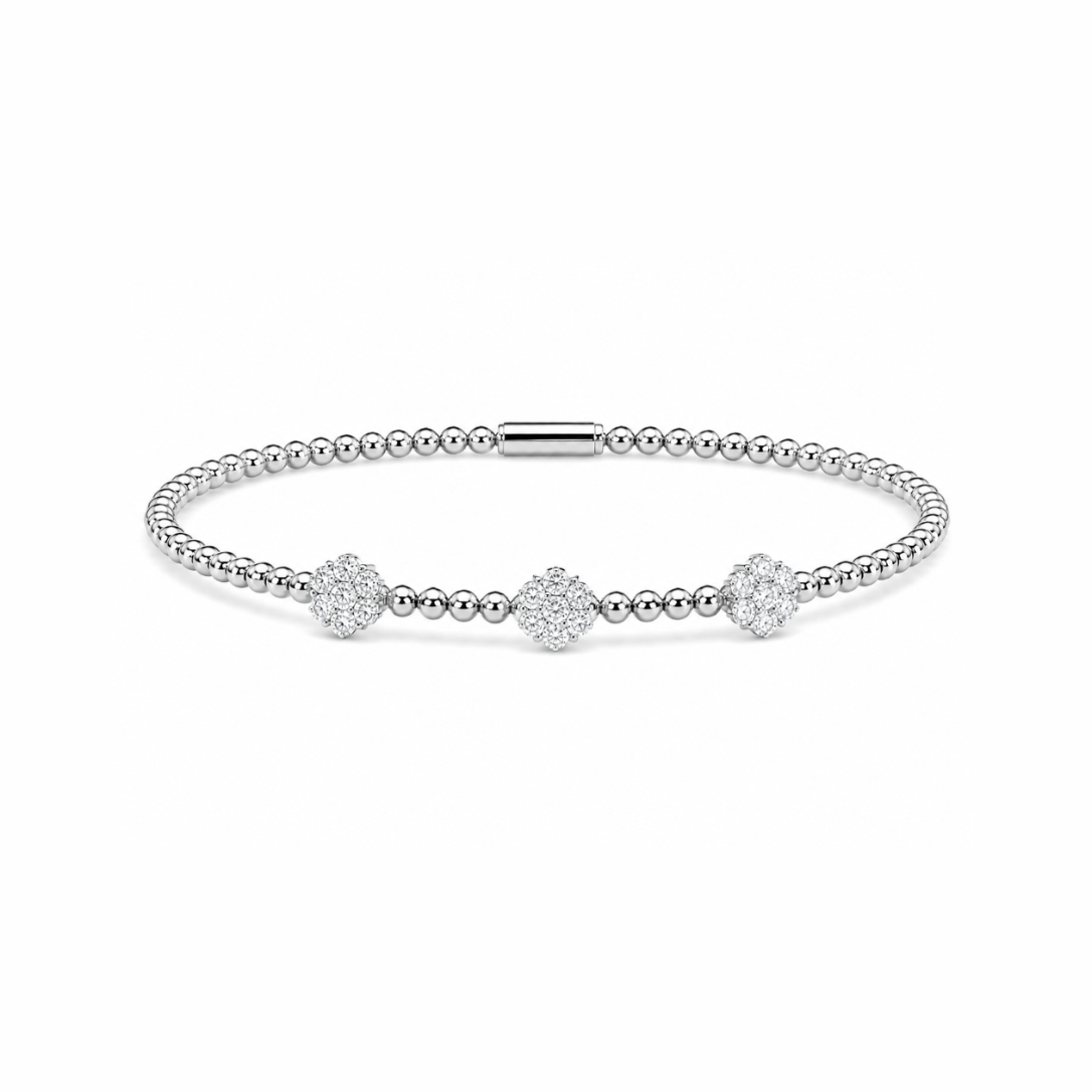 Triple Flower Bracelet