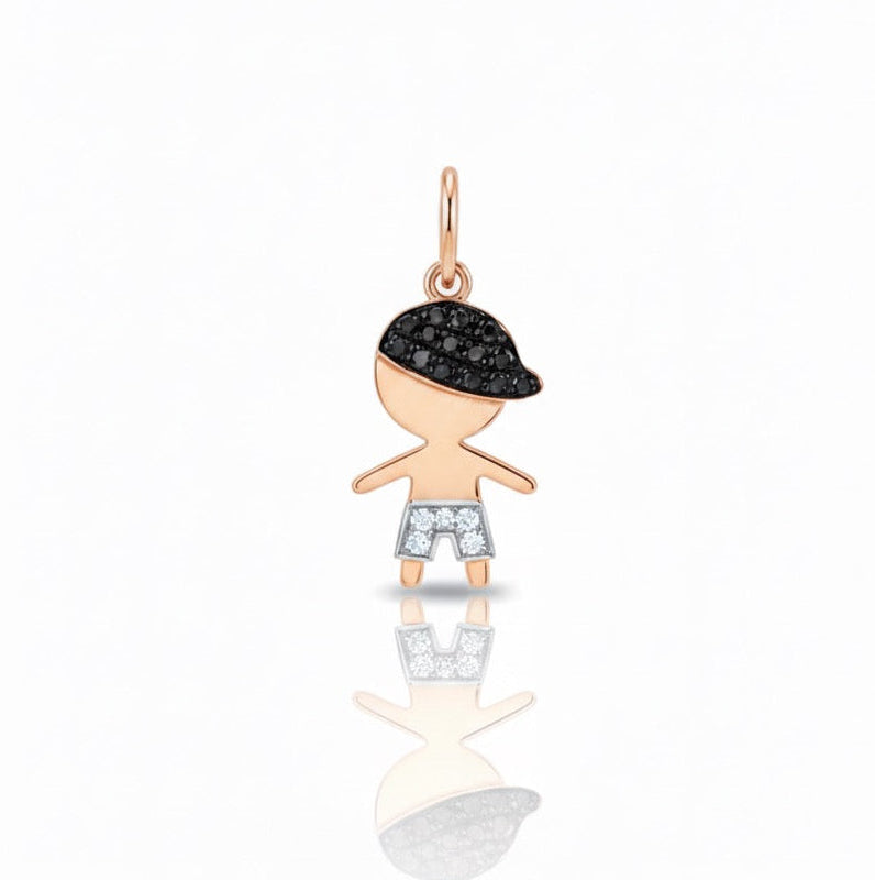 Black Diamond Boy Pendant