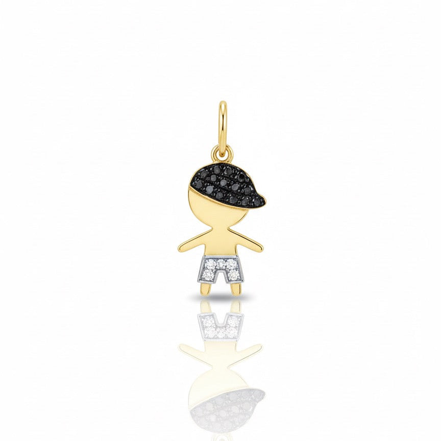 Black Diamond Boy Pendant