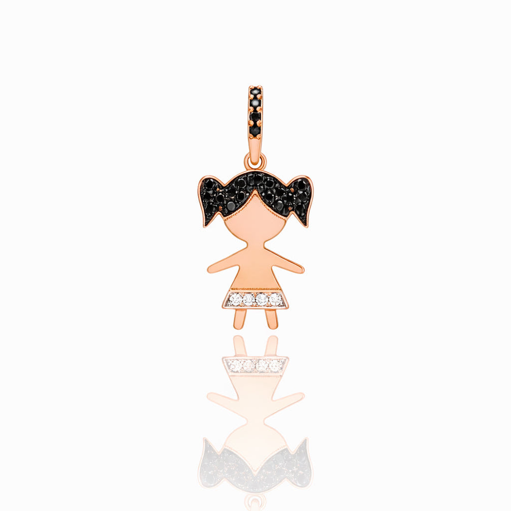 Black Diamond Girl Pendant