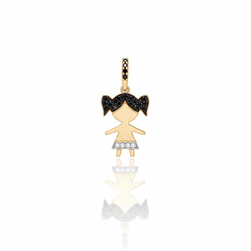 Black Diamond Girl Pendant