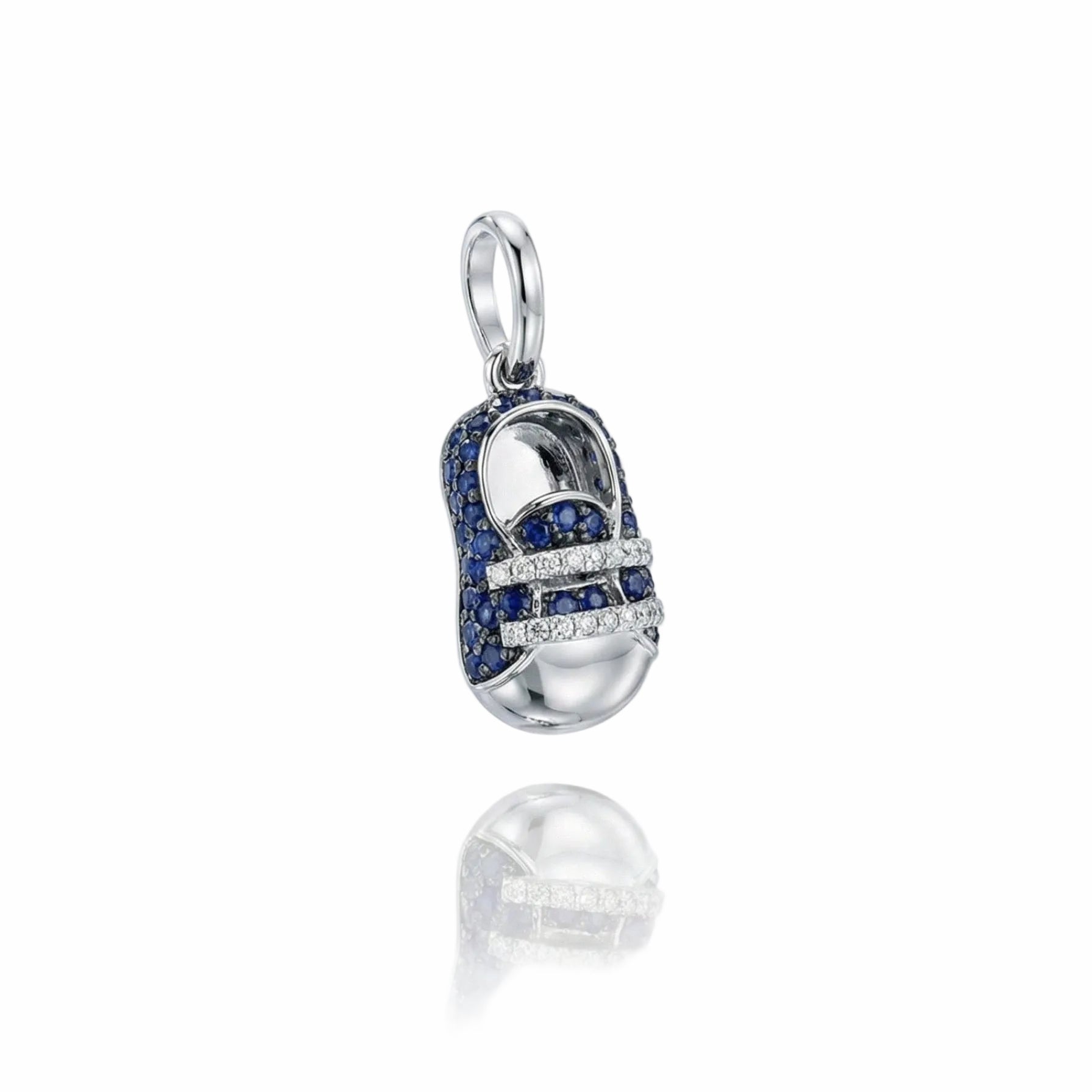 Blue Sapphire and Diamond Baby Boy Sneaker
