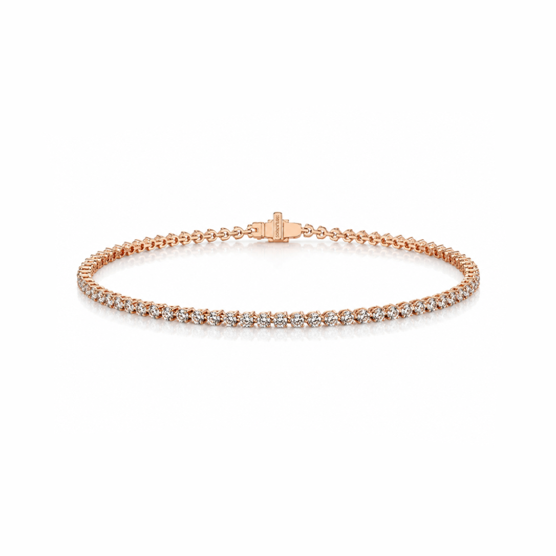 3-Prong 2ct Diamond Tennis Bracelet