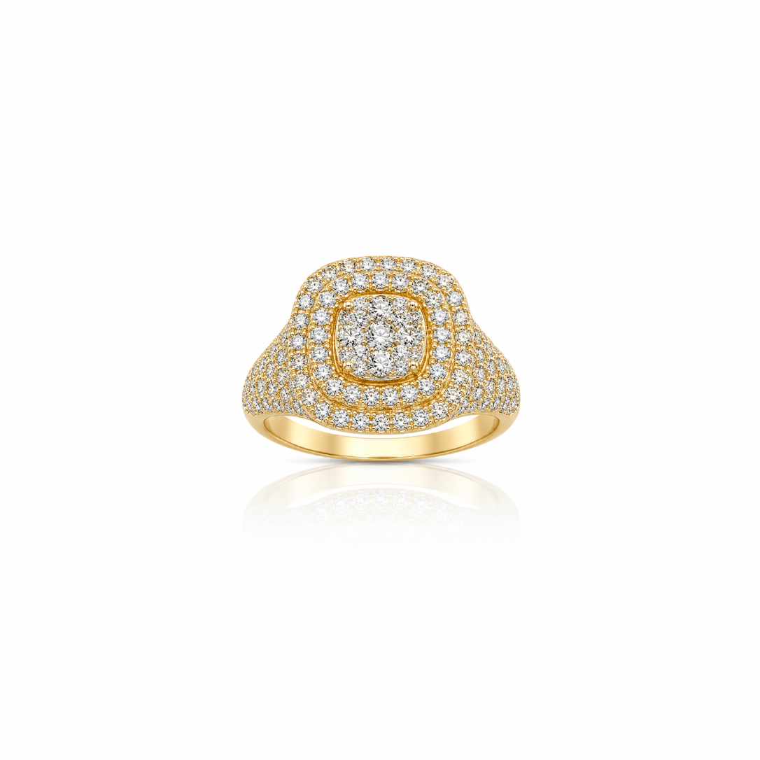 Chunky Diamond Pavé Ring