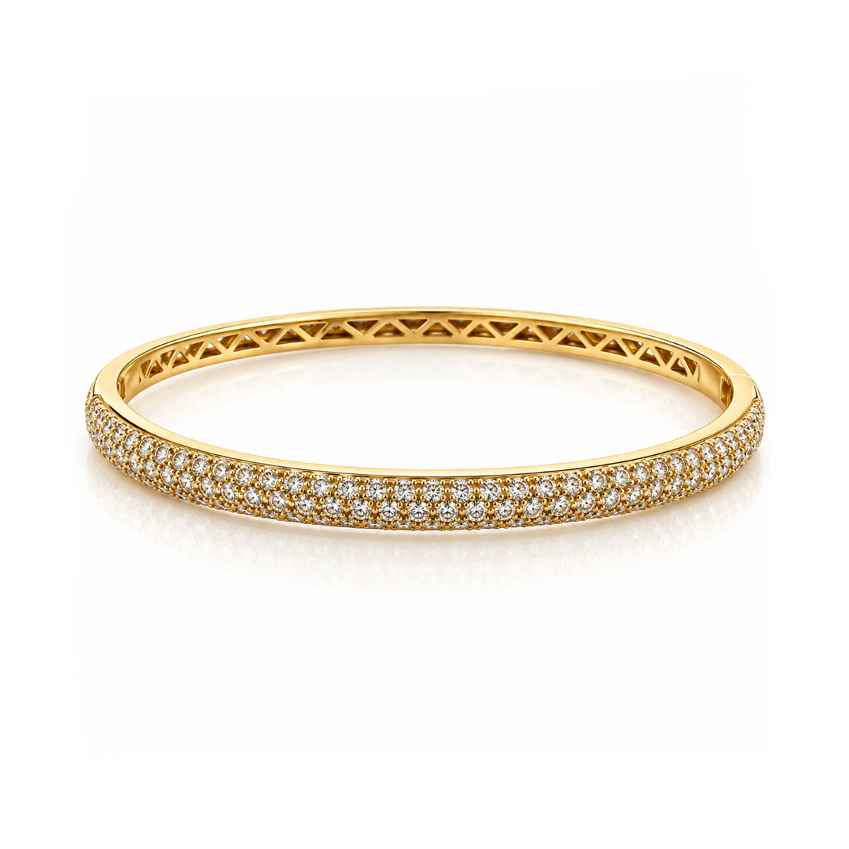 Domed Pavé Bangle