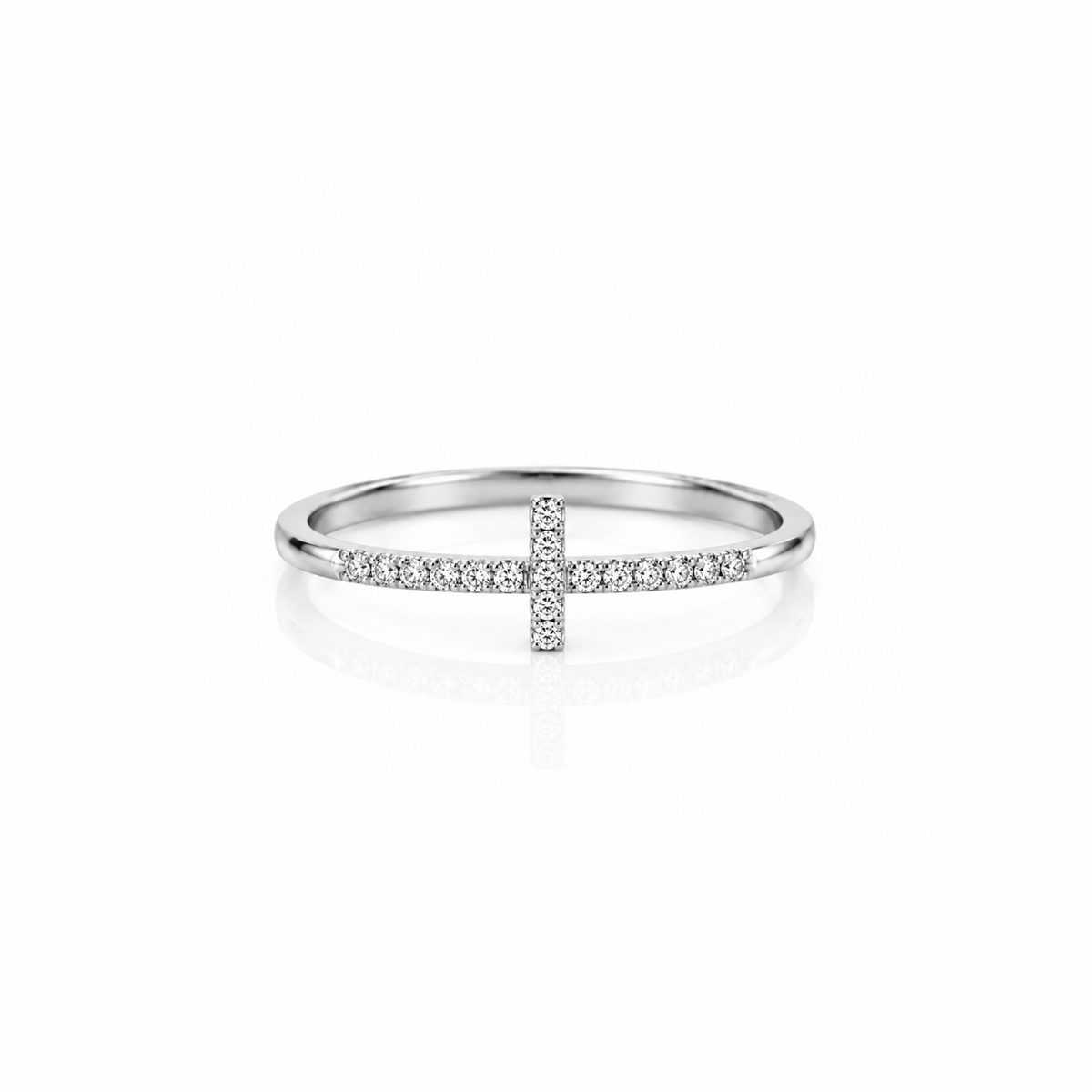 Diamond Cross Ring