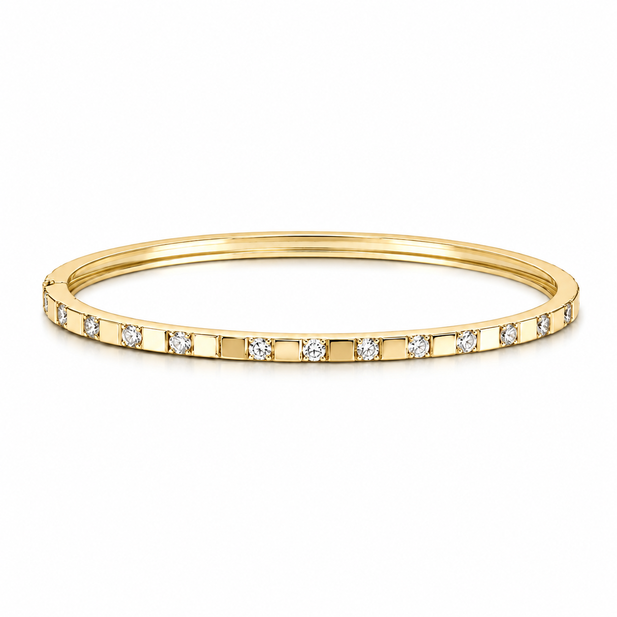 Diamond Station Line Bangle