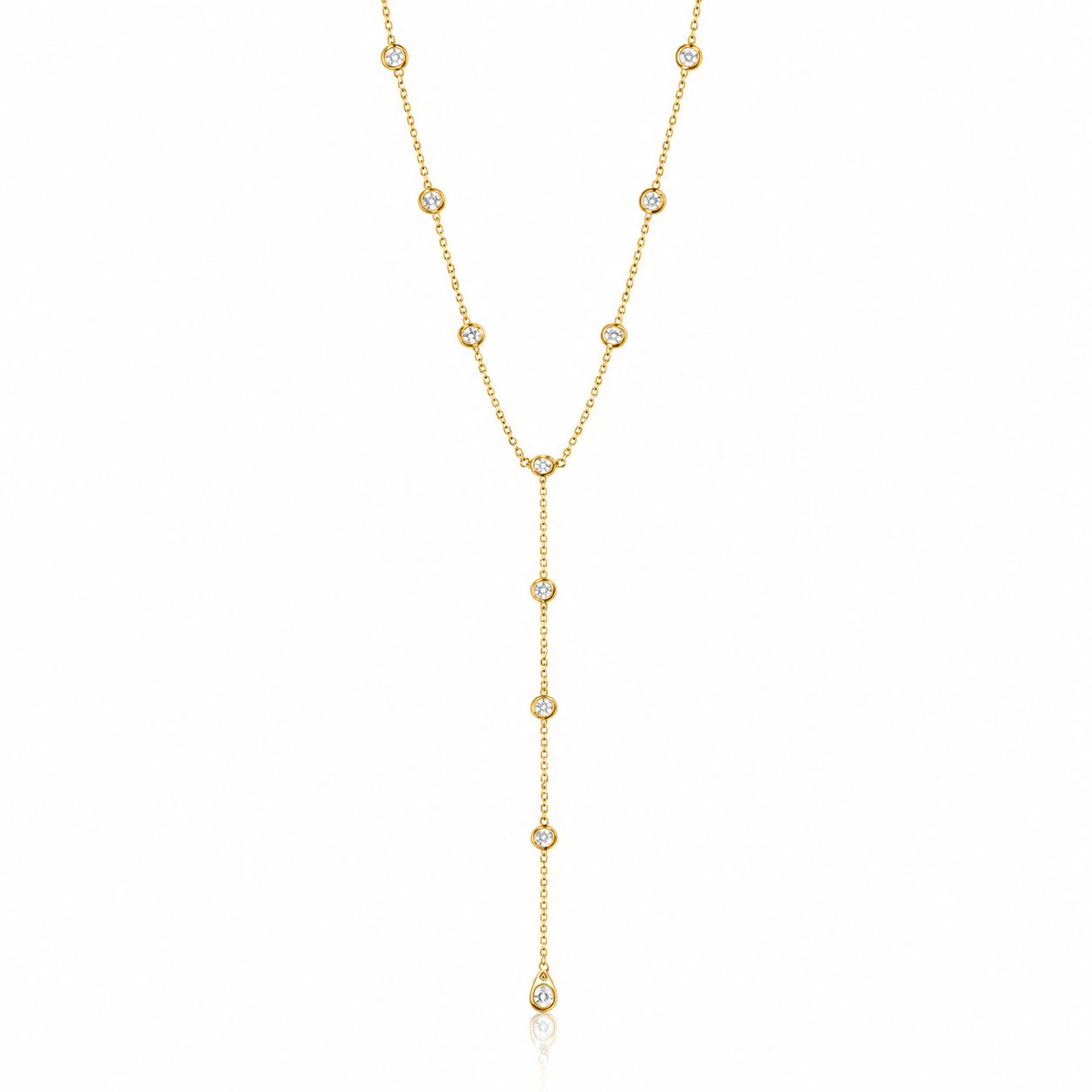 Classic Diamond Drop Lariat