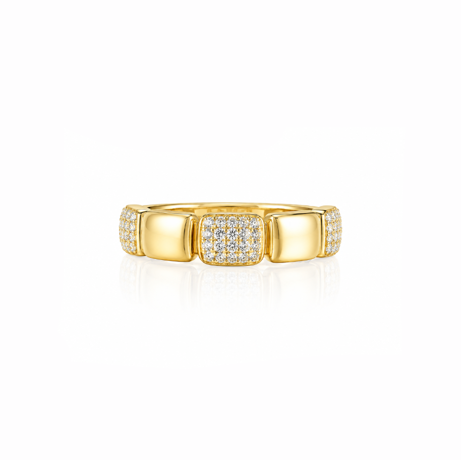 Diamond Cushioned Ring