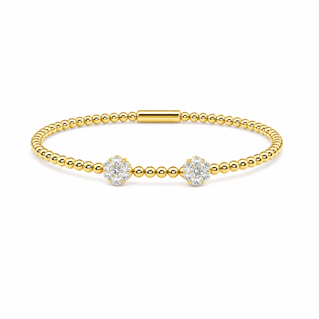Double Flower Bracelet