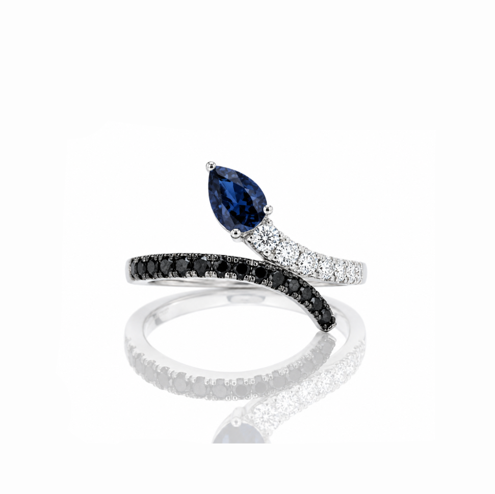 Pear Snake Coil Ring