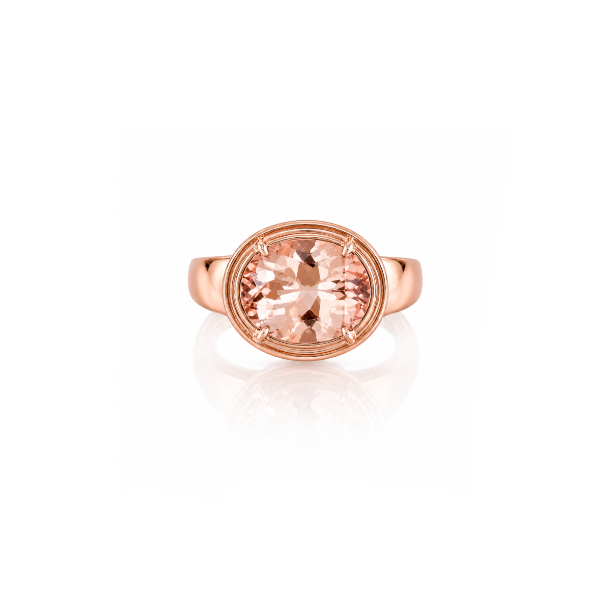 Morganite Mega Pinky Ring
