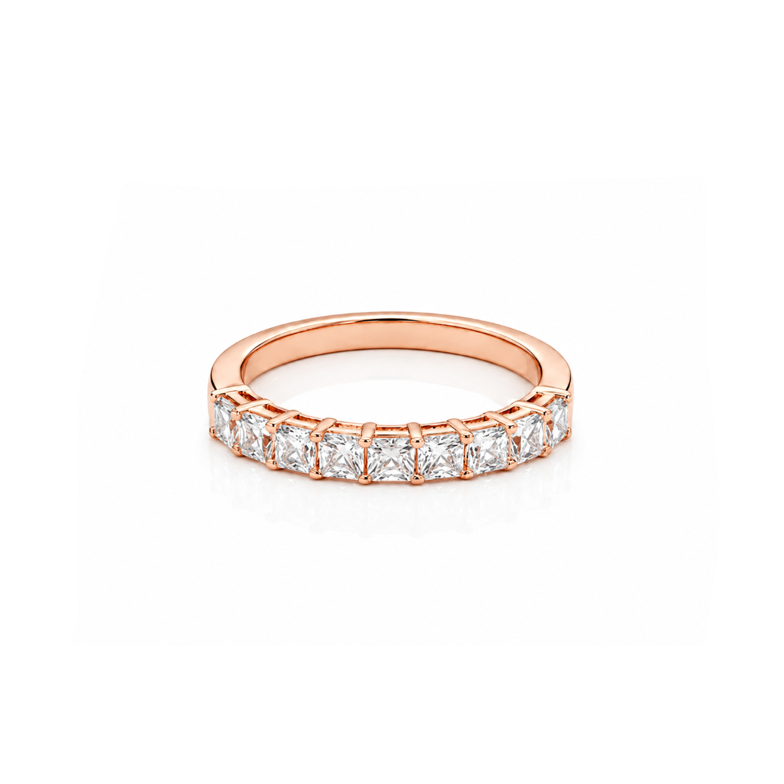 Asscher Cut Diamond Band