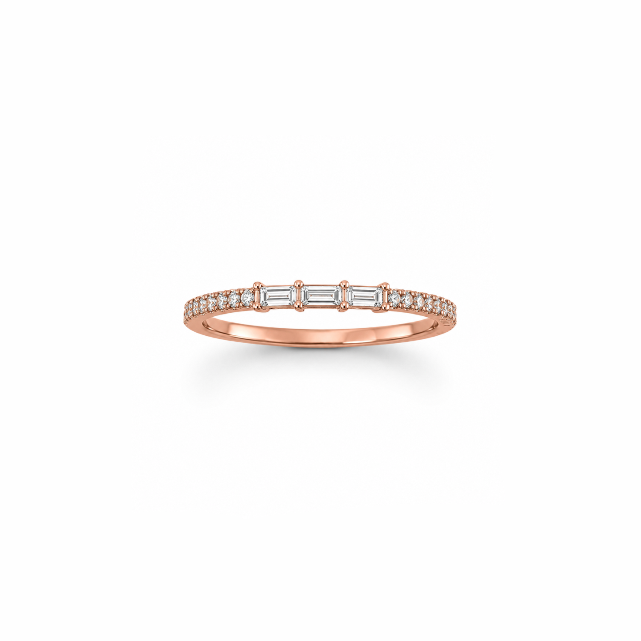 Triple Baguette Diamond Ring