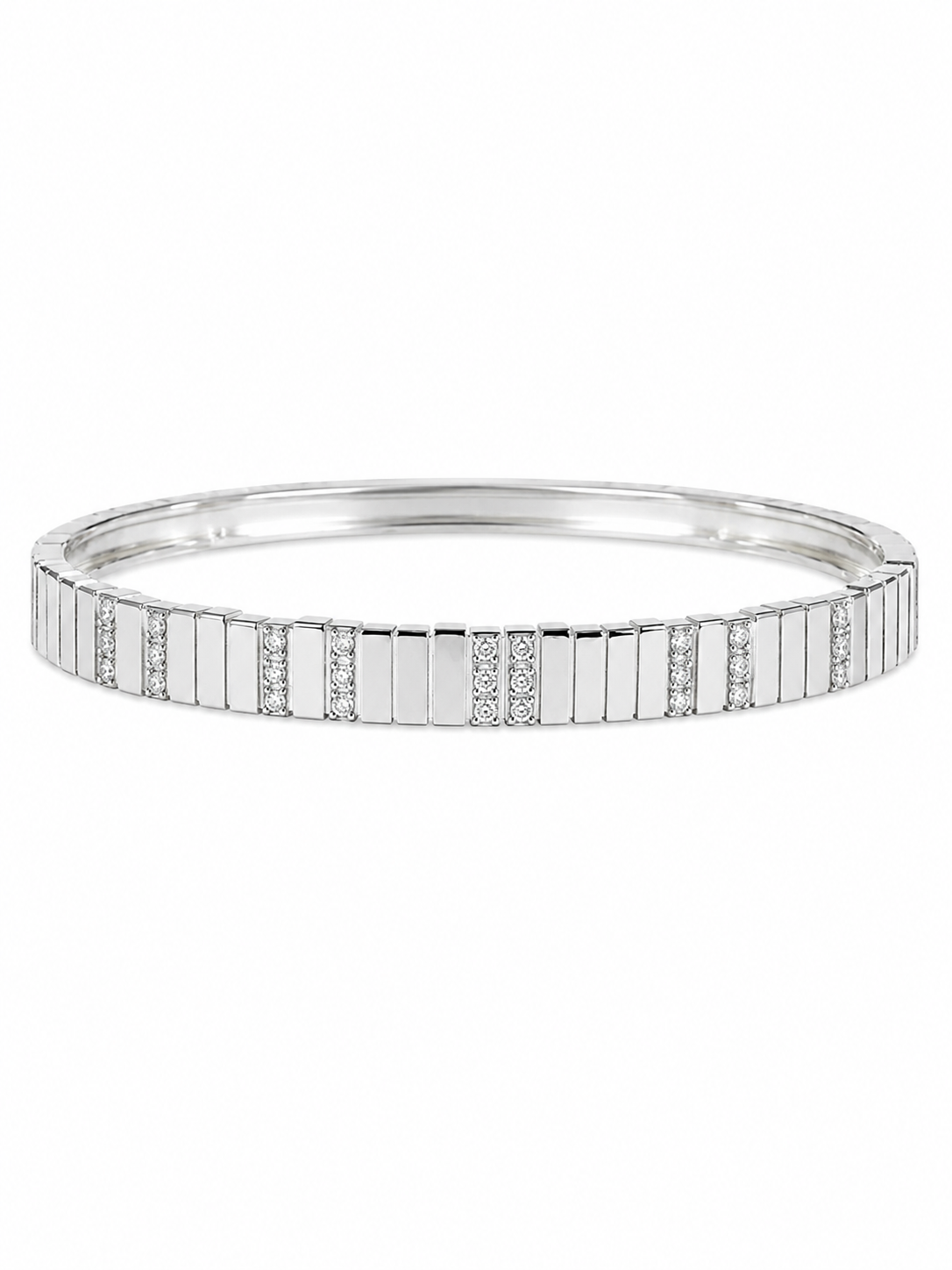Structured Diamond Bangle