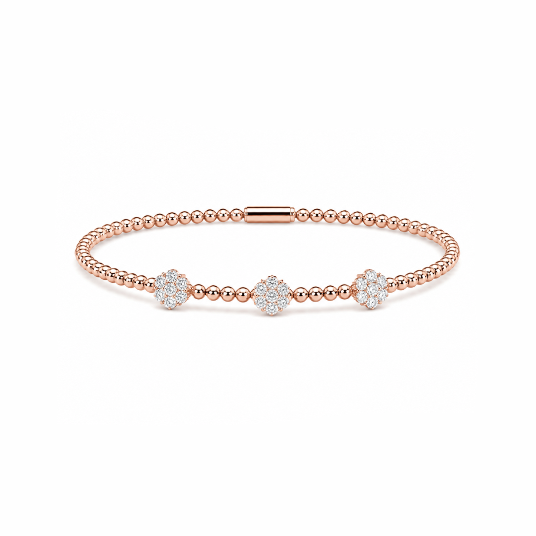 Triple Flower Bracelet