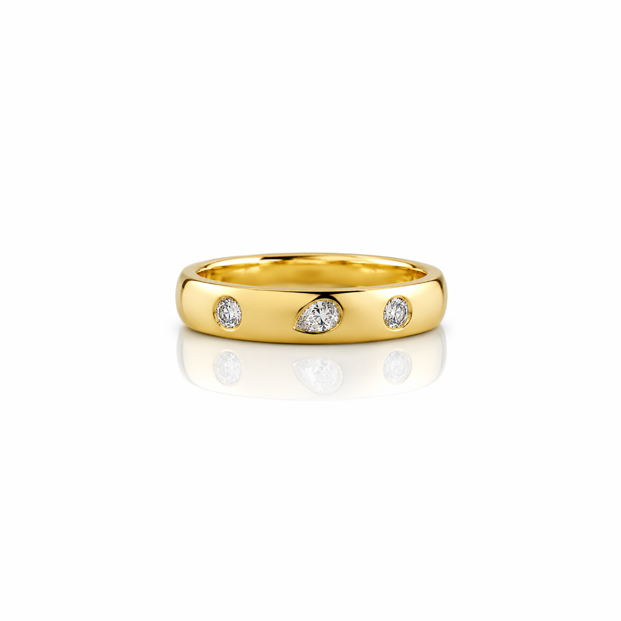 Geometric Diamond Band