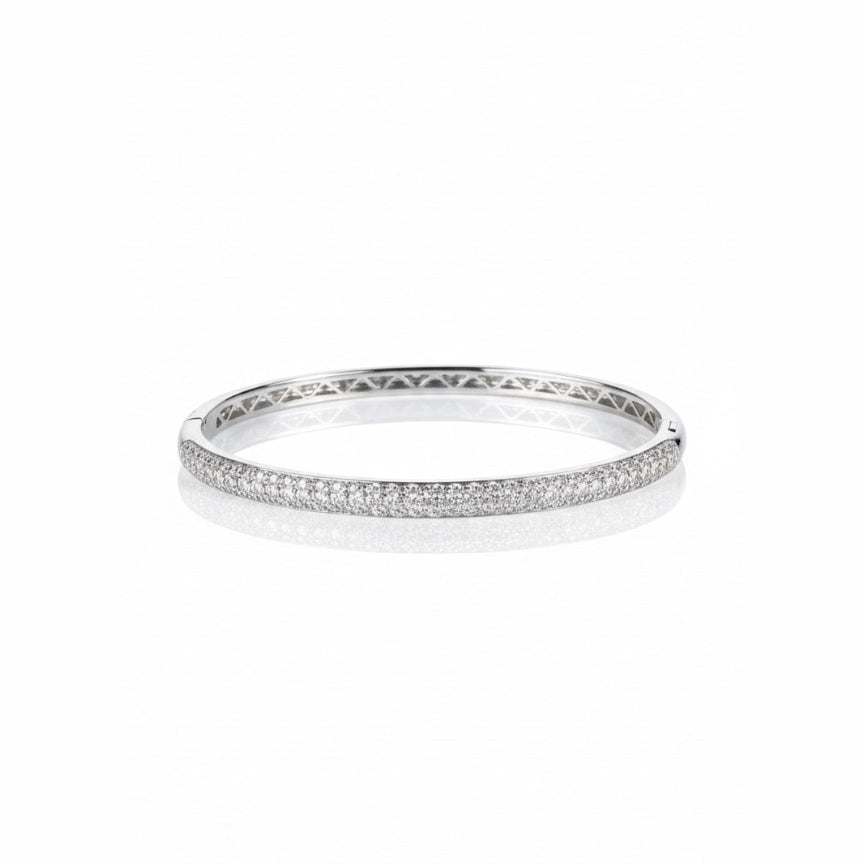 Domed Pavé Bangle