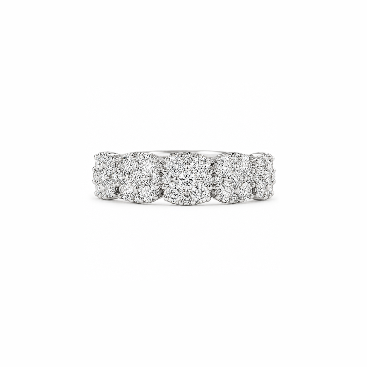 Diamond Cluster Band Ring