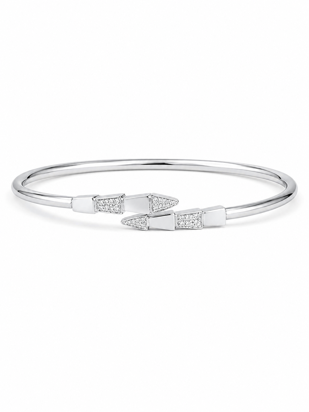 Diamond Arrow Open Bangle