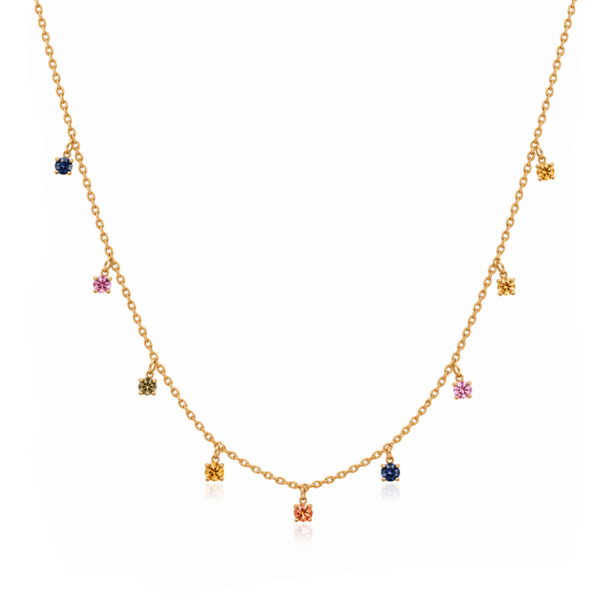 Mini Dangling Rainbow Necklace