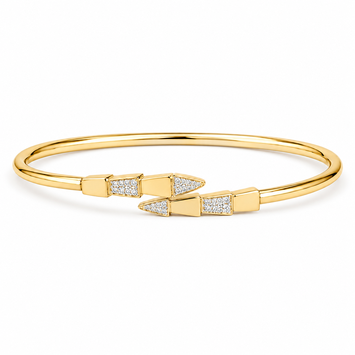 Diamond Arrow Open Bangle