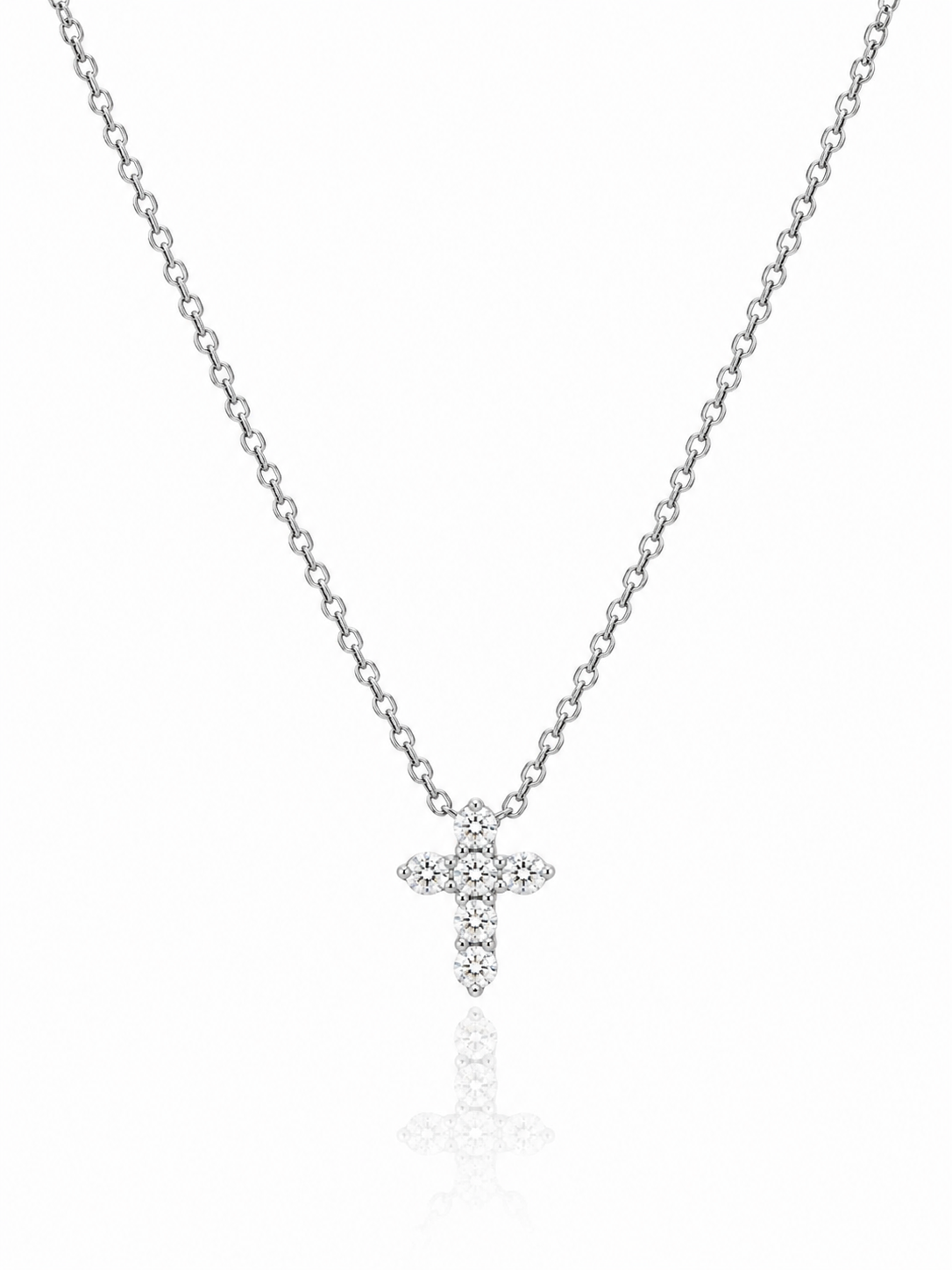 Mini Diamond Cross Necklace