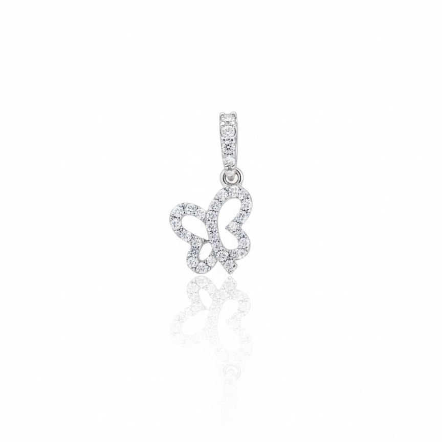 Mini Diamond Butterfly Pendant