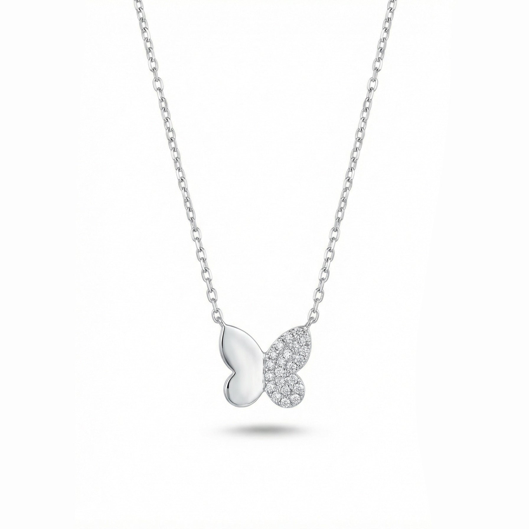 Mini Split Butterfly Necklace