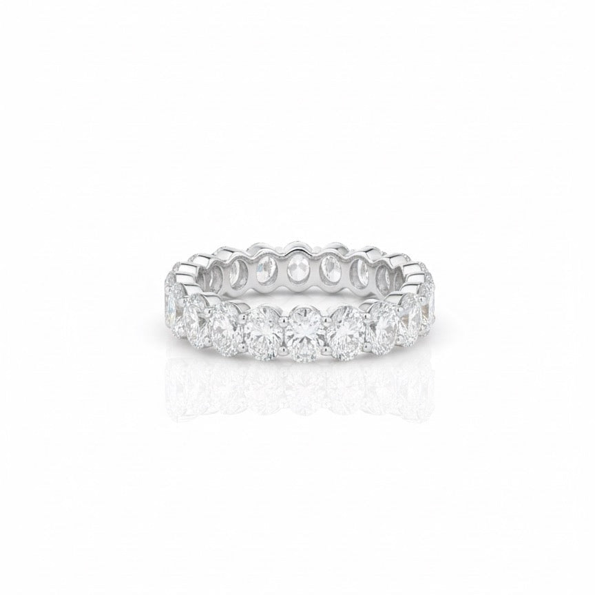 Oval Diamond Eternity Band