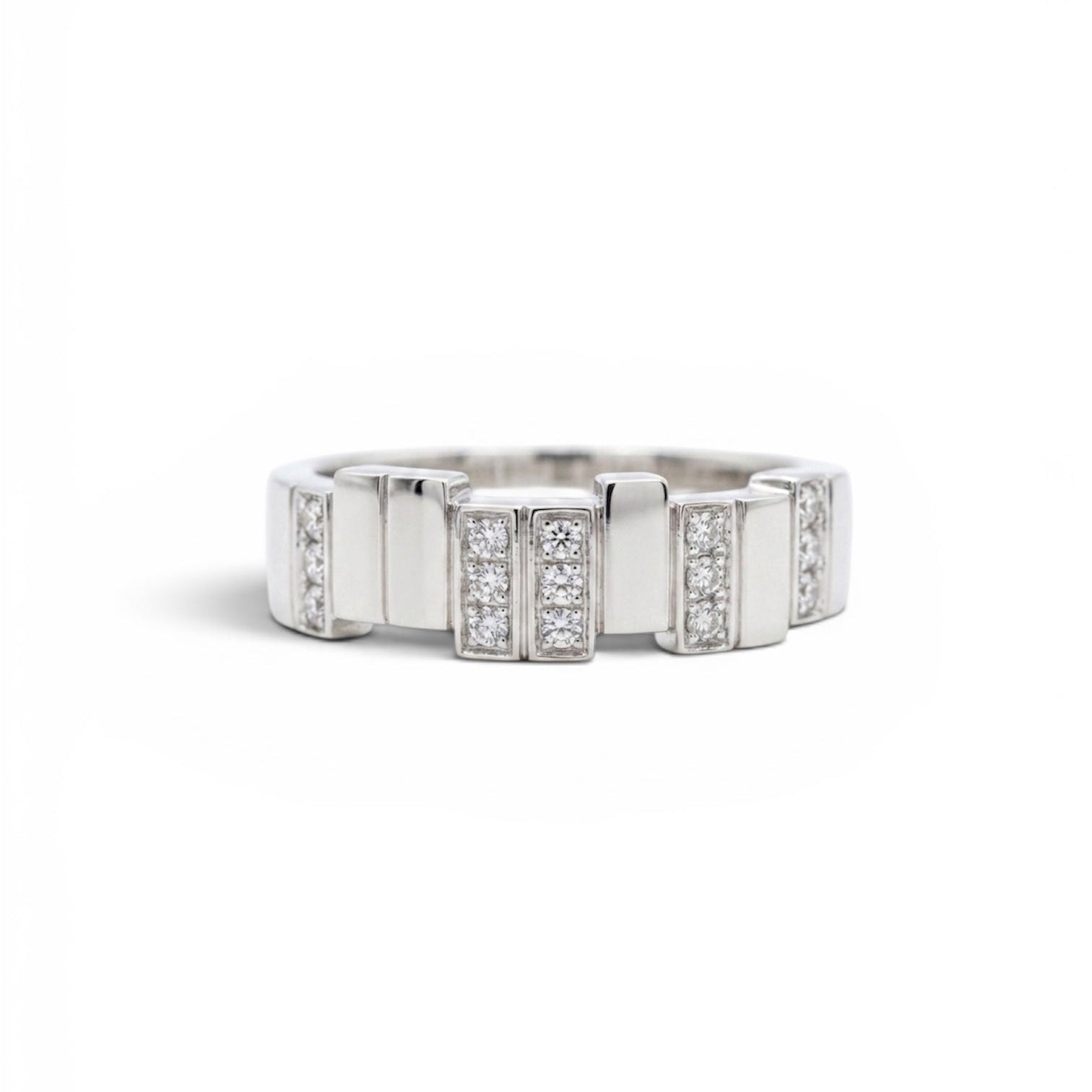 Geometric Diamond Band