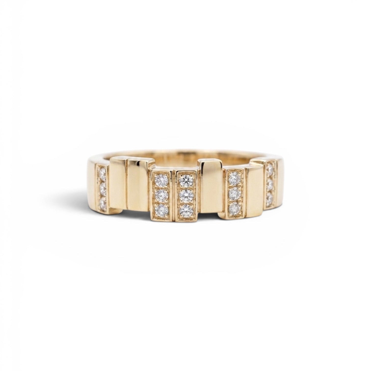 Geometric Diamond Band
