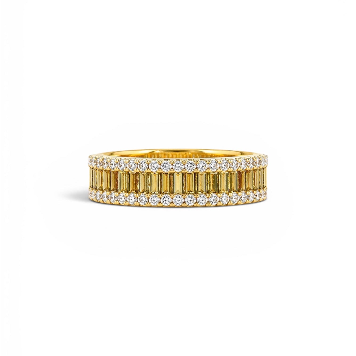 Fluted Diamond Band